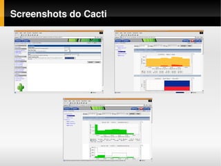 Screenshots do Cacti
 