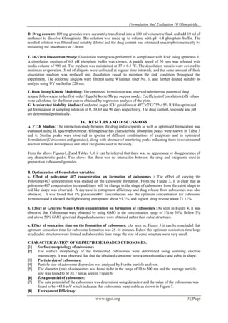 Formulation and Evaluation of Glimepiride Oral Capsules | PDF