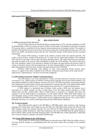 Design and Implementation of Security Based ATM theft Monitoring system ...