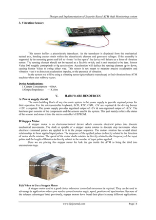 Design and Implementation of Security Based ATM theft Monitoring system ...