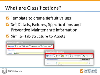 A03 - Managing Assets Using Classifications (MCU) | PPT