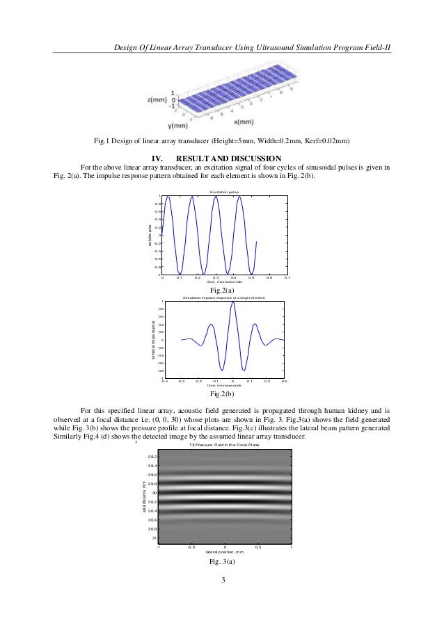 Design of Linear Array Transducer Using Ultrasound Simulation Program…