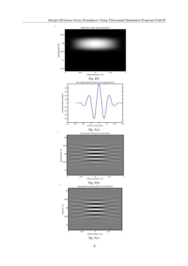 Design of Linear Array Transducer Using Ultrasound Simulation Program…