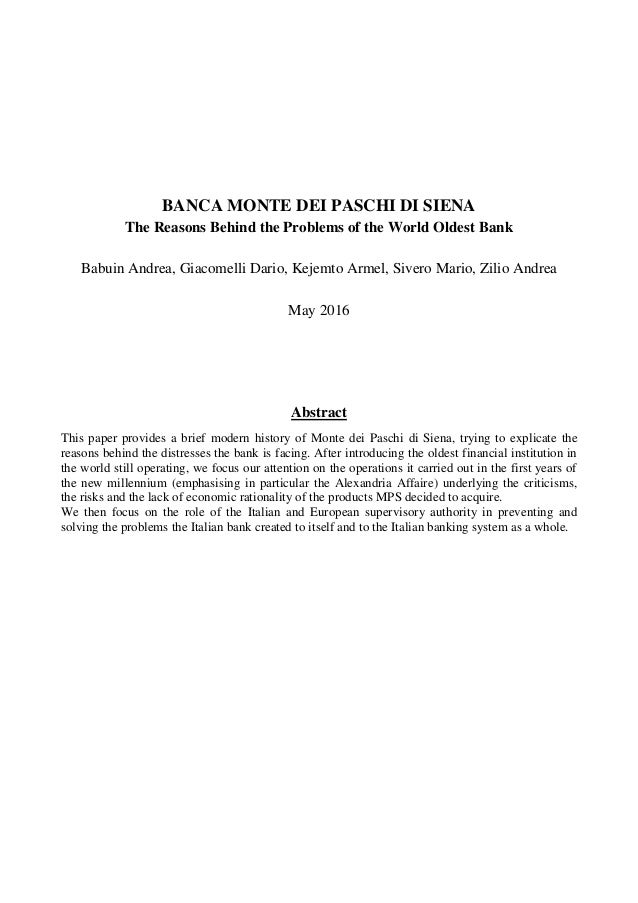34+ News su banca mps information