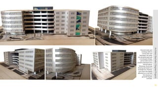 15
Volumetrically each
buildings seeks to
convey their own
languages; the public
one was generated with
a rectangular design,
just to make sure to
properly distribute all its
internal spaces.
Otherwise, the private
drawing was based on a
rectangle too, however,
one corner was slightly
affected by a circle with
the intention of
generate façades
contrasts.
ArchitectBachelorDegreeProjects
 