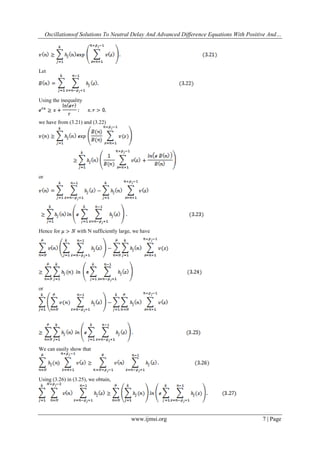 Oscillation of Solutions to Neutral Delay and Advanced Difference ...