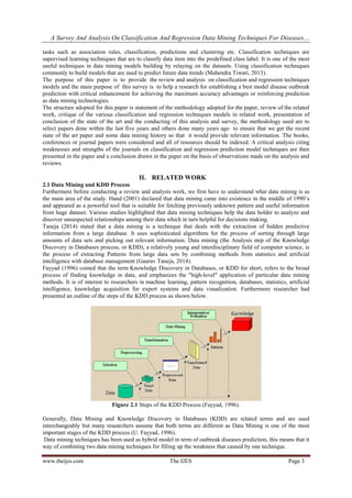 A Survey and Analysis on Classification and Regression Data Mining ...
