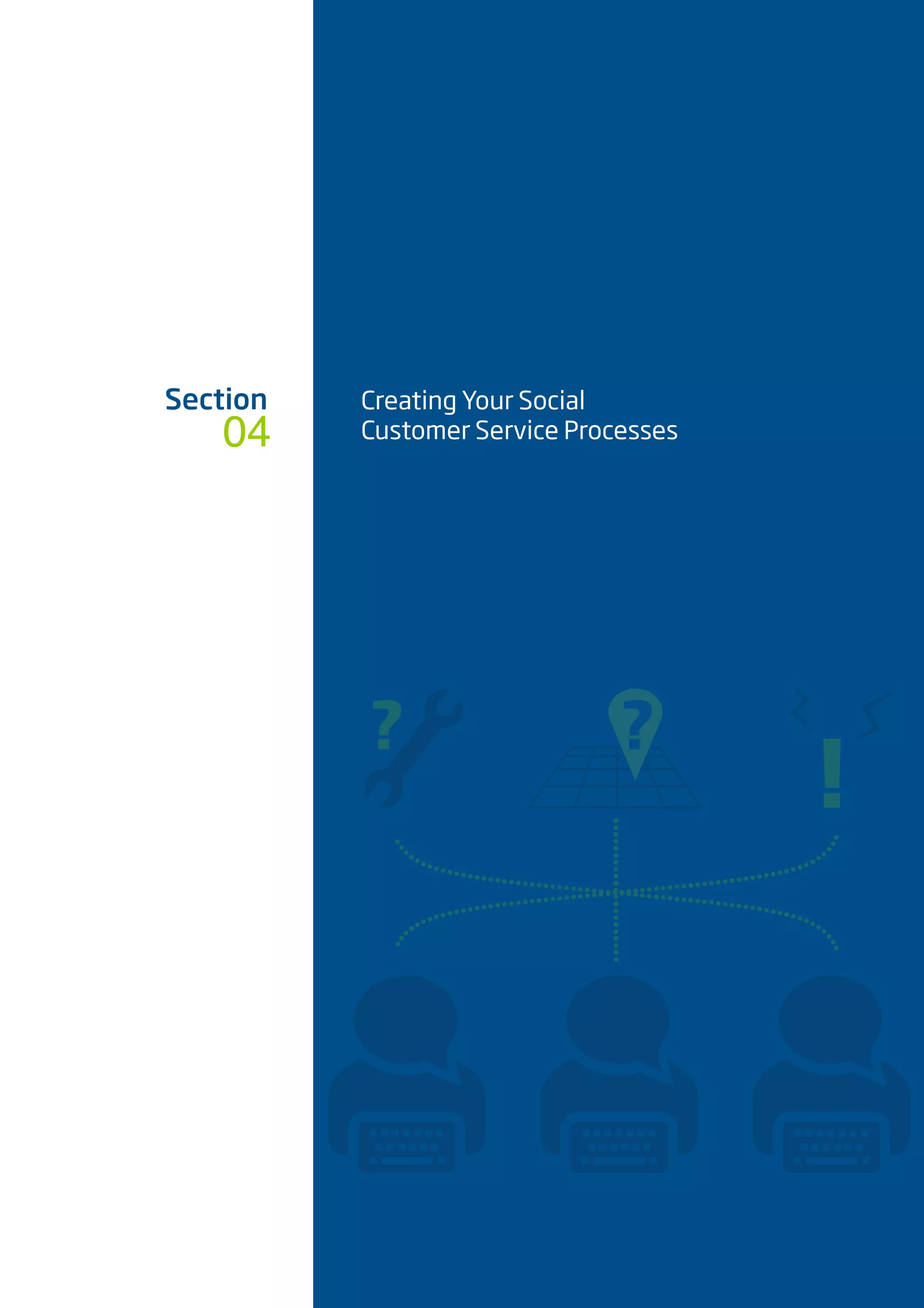 Section Creating Your Social
Customer Service Processes04
 