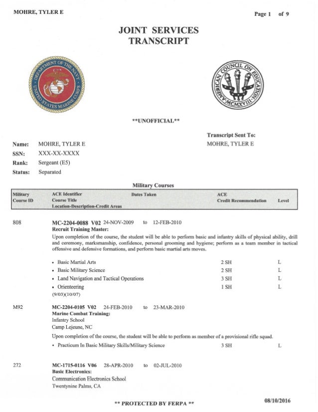 What Is A Jst Transcript? : Joint Services Transcript FAQ – NYJVPO
