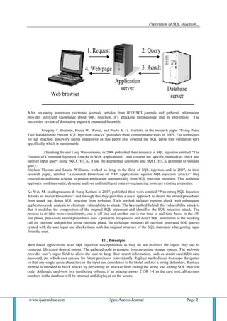 Prevention of SQL injection in E- Commerce | PDF