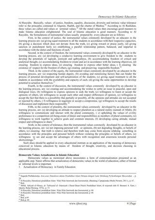 Democracy in Islamic Education | PDF