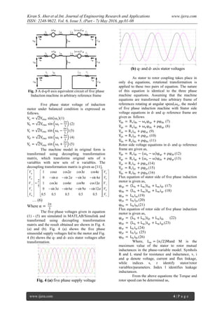 Modeling and Simulation of Five Phase Induction Motor using MATLAB ...