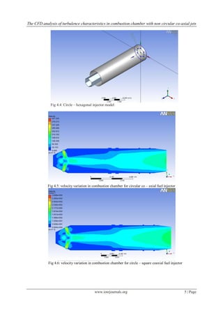 The CFD Analysis of Turbulence Characteristics in Combustion Chamber ...