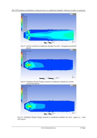 The CFD Analysis of Turbulence Characteristics in Combustion Chamber ...
