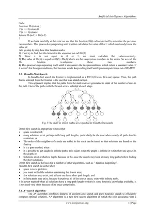 Artificial Intelligence Algorithms | PDF