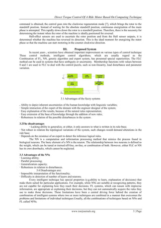 Direct Torque Control of a Bldc Motor Based on Computing Technique | PDF