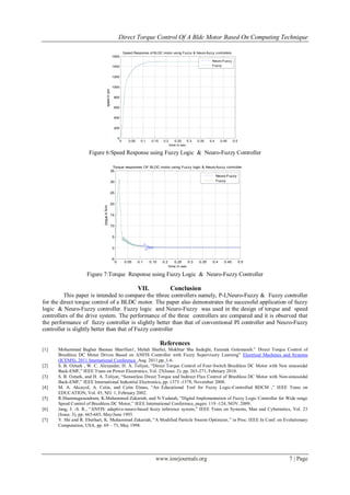 Direct Torque Control of a Bldc Motor Based on Computing Technique | PDF