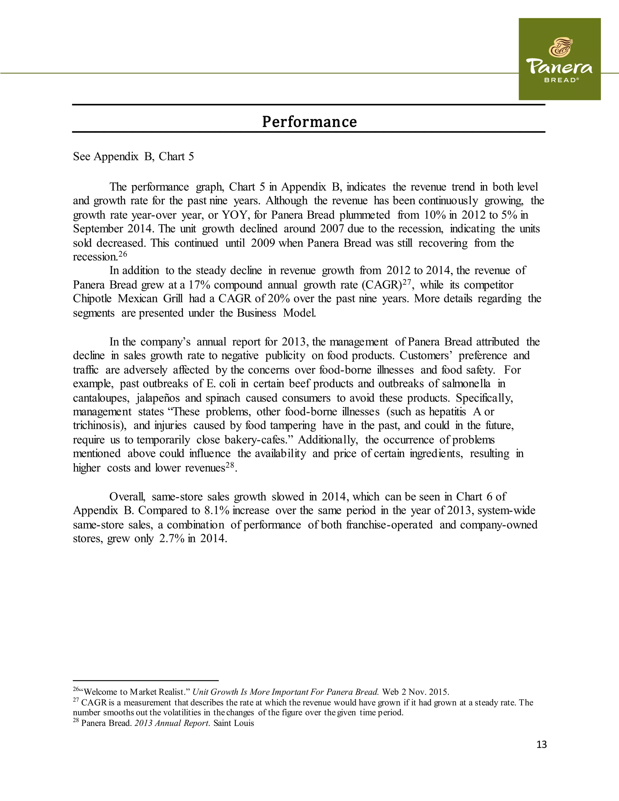 Panera Bread Comprehensive Final