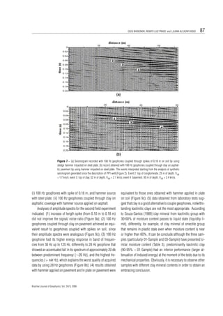 COMPARATIVE TESTS OF SEISMIC SOURCES AND GEOPHONES | PDF