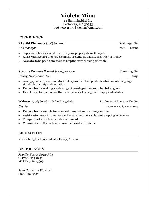 violeta mina resume