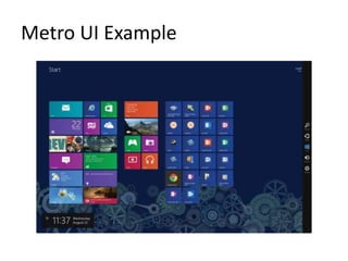 Metro UI Example
 