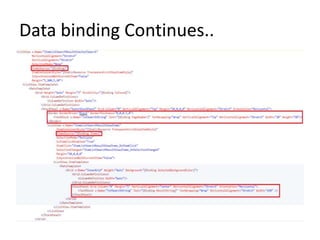 Data binding Continues..
 