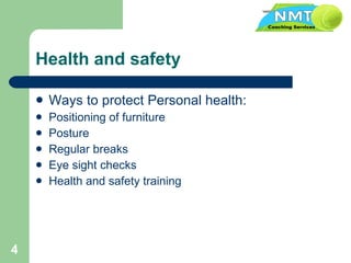 Computer Operator Health Tips Computer Safety | PPT