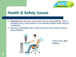 Unsafe Computer Postion Computer Safety | PPT