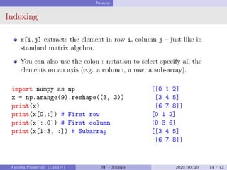 Comprehensive Introduction to Numpy for Scientific Programming | PDF