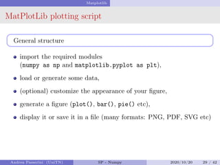 Comprehensive Introduction to Numpy for Scientific Programming | PDF
