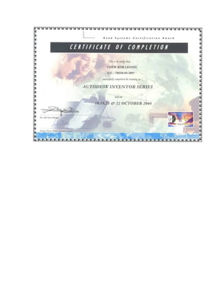 AutoCADD Certifications