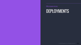 © 2016 Mesosphere, Inc. All Rights Reserved. 13
Microservices
DEPLOYMENTS
 