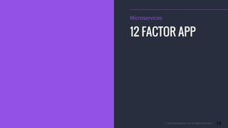 © 2016 Mesosphere, Inc. All Rights Reserved. 19
Microservices
12 FACTOR APP
 