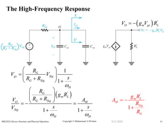 A09 sedra ch 9 frequency response | PPSX