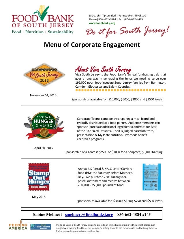 Menu Of Corporated Engagement On Letterhead 2015 01