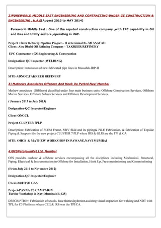 QA QC Engineer-Inspector NEW | PDF