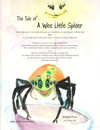 wee little spider page back cover