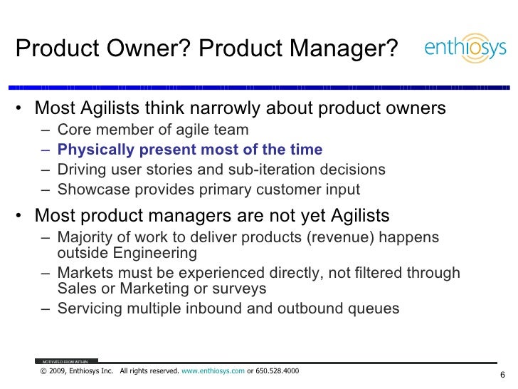 What Does A Product Owner