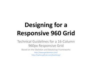Designing for a Responsive Grid 1.2 | PPT