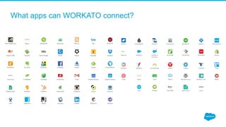 What apps can WORKATO connect?
 