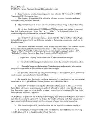 Combined HR SOP and Annexes A-G_20140915 | PDF