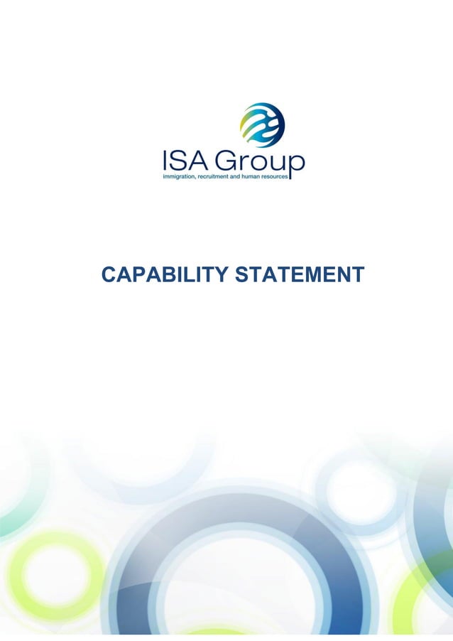 Capability Statement Latest copy | PDF