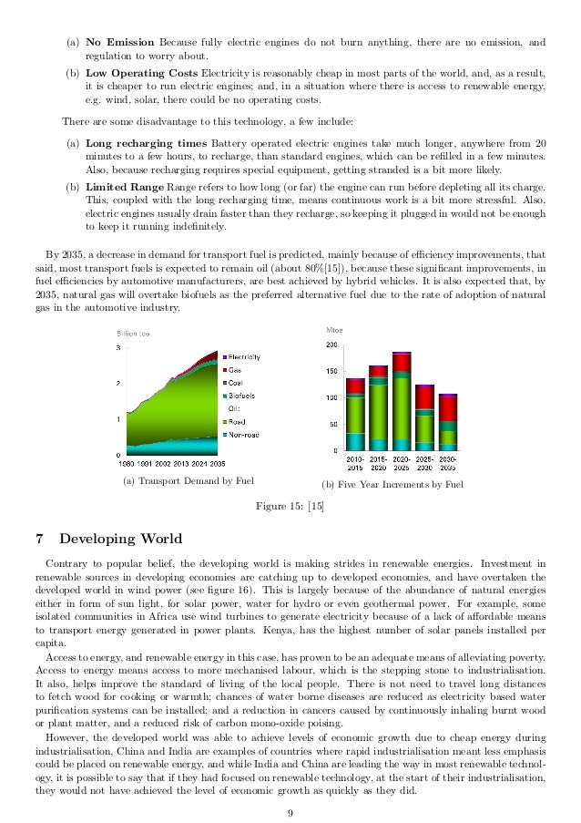 Renewable energy essay
