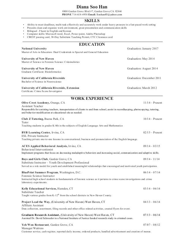 Dsh Resume