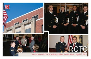 ROTCJoin us for our ROTC & Military Afﬁliate Alumni Salute - April 17, 2014
 