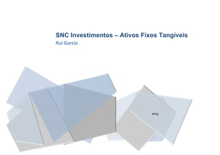 2015
SNC Investimentos – Ativos Fixos Tangíveis
Rui Garcia
 