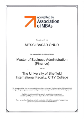 Association of MBA MESCI BO