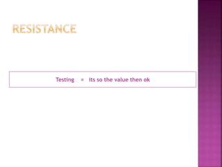 Testing = its so the value then ok 
 