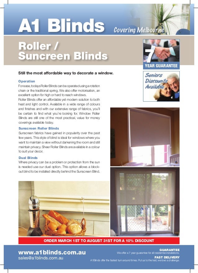 A1 blinds Melbourne Affordable blinds catalogue