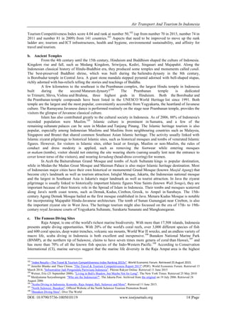 Air Transport and Tourism in Indonesia | PDF